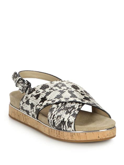 michael kors flat shoes womens|michael kors snakeskin flats.